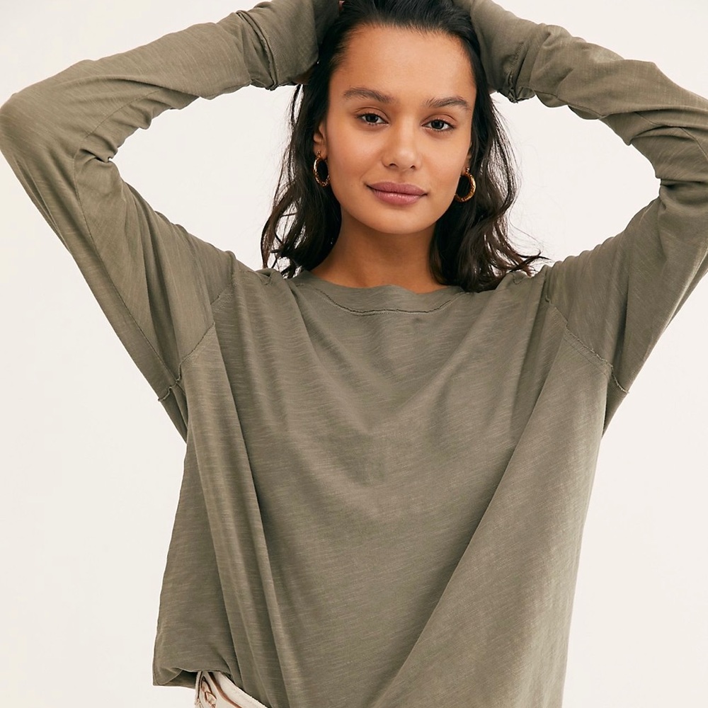 We the Free Arden Tee- Free People tunic. Size L
